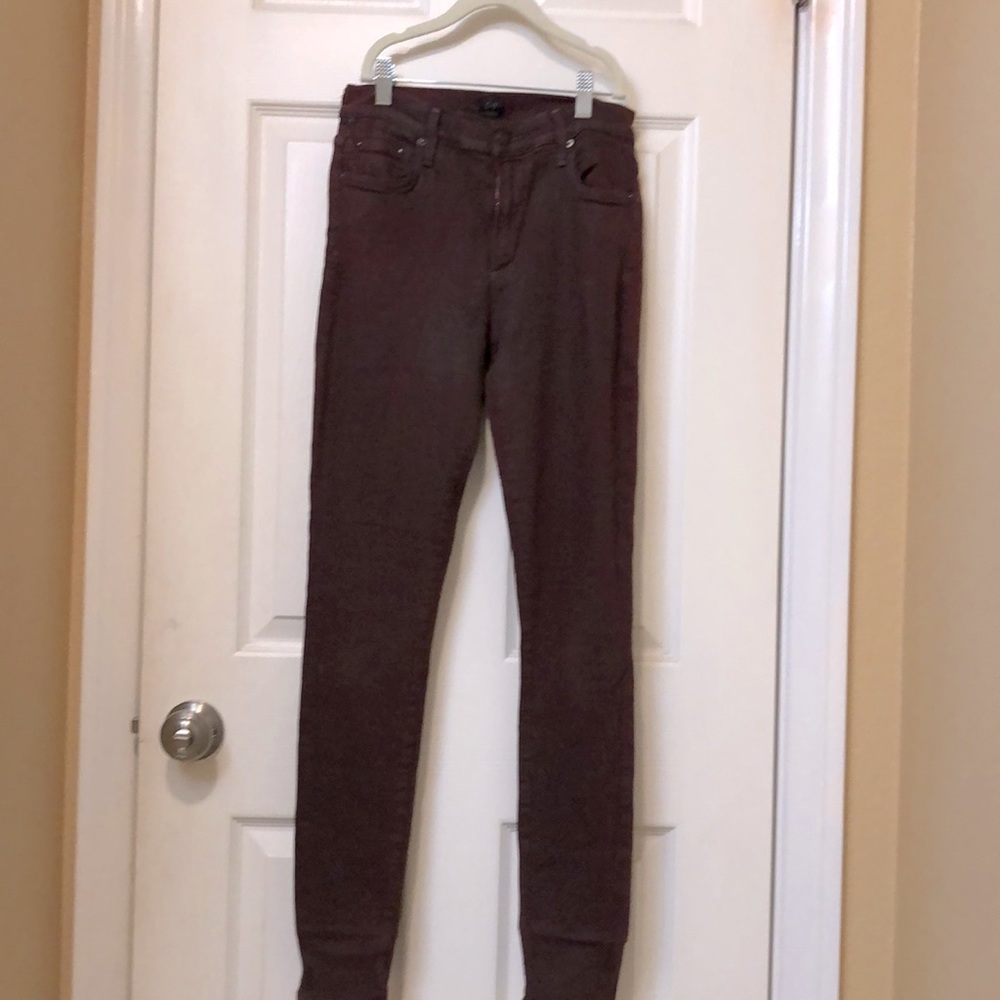 Citizens of Humanity stretchy sheen jeans